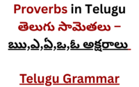Proverbs in Telugu తెలుగు సామెతలు
